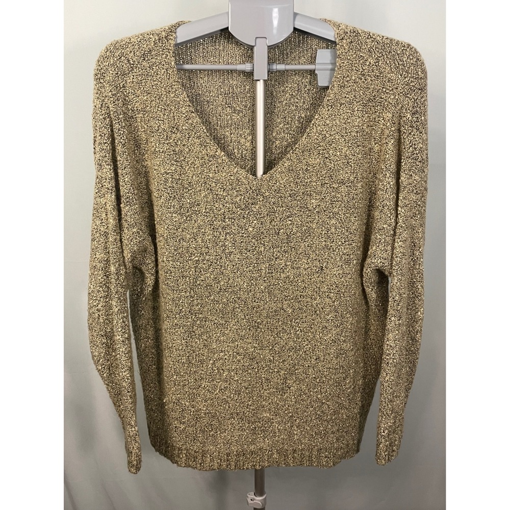 Love Tree ‎ Speckled V Neck Long Sleeve Sweater M